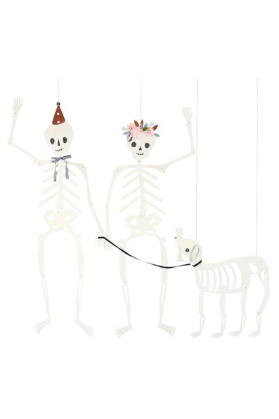 Meri Meri - Giant Jointed Skeletons - Dev İskelet Dekorlar (3'lü)