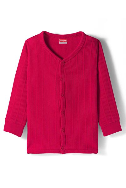 Babyhug Cotton Knit Full Sleeves Solid Colour Thermal Vest - Red