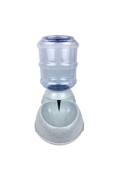 PADO موزع مياه عادي للكلاب والقطط، سعة 3.75 لتر - رمادي