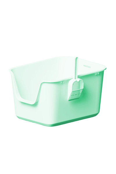 Pawgether Open Cat Litter Box With Scoop-CF2-57x44x32.5cm-Green