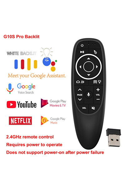 Choice G10S Pro Backlit G10S Air Mouse Voice Remote Control 2.4G Wireless Gyr...