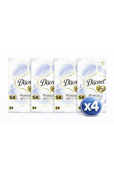 Discreet Pack of 4 - Multiform Skin Love Daily Pads 54 Pieces - Delicate Comfort