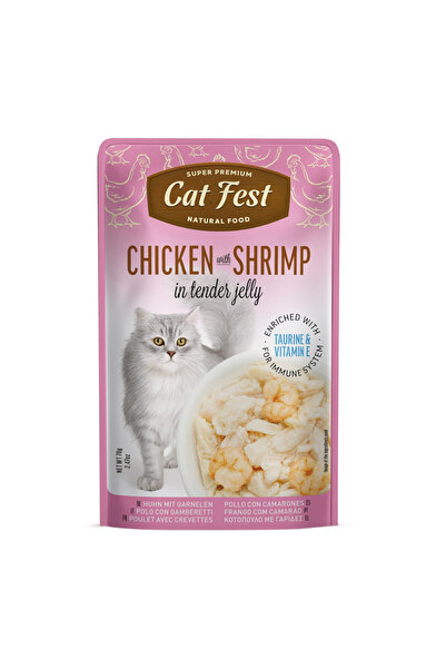 Cat Fest Chicken With Shrimp In Tender Jelly For Cats 70g