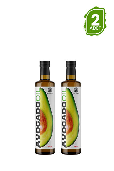 Avofarm %100 Avokado Yağı 500ML 2'li (Soğuk Sıkım)