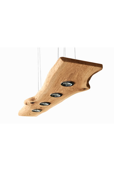 HOMEMADES Lampa suspendata Premium din lemn masiv