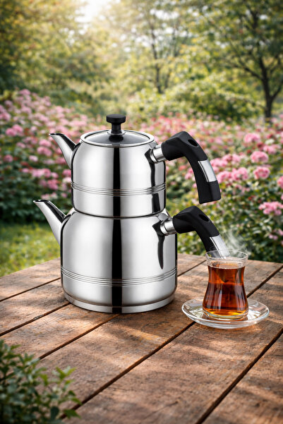 COCİNERO 8090 Leon M Boy Bakalit Sap Çaydanlık Takımı