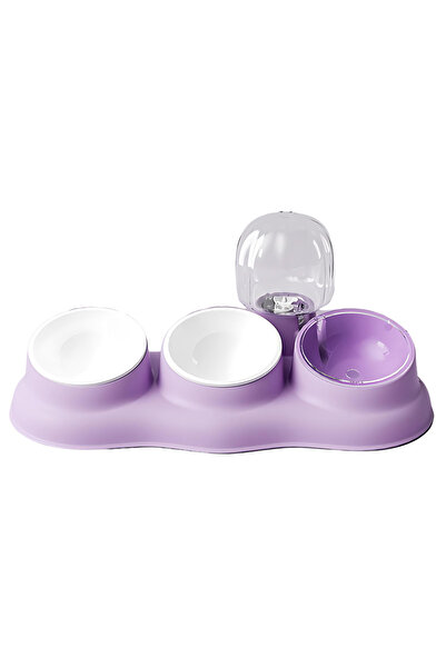 PADO وعاء ثلاثي مع موزع - بنفسجي 43 × 13 × 23 سم