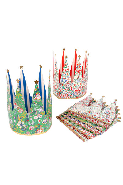 Meri Meri X Liberty - Party Crowns - 8 Pieces