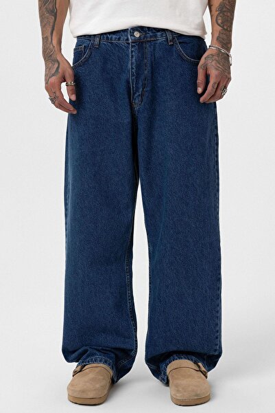 VAMOSCLO Baggy Fit Jean Blue Tink