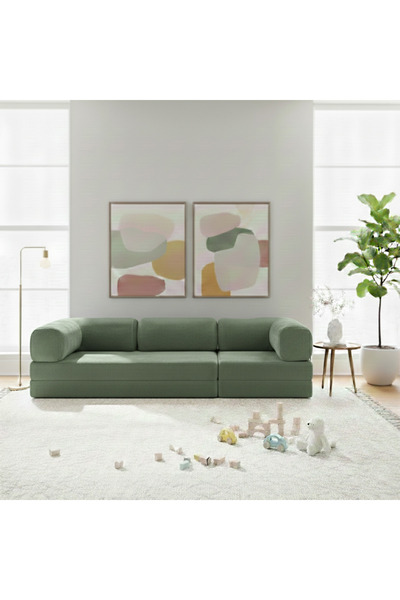 NWİN HOME Linea Long 100*300 Sünger Koltuk Takımı Modüler Minder Dinlenme Köşesi