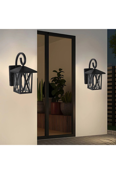 Hammer كشاف جداري اسود كلاسيك يعزز من جمالية الأسطح الخارجية