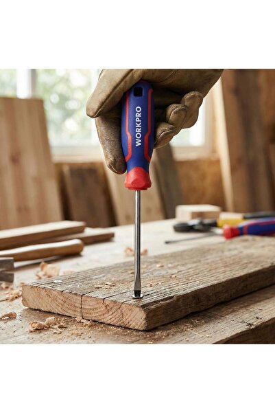 Workpro WP221013 3x75mm CR-V Profesyonel Düz Tornavida
