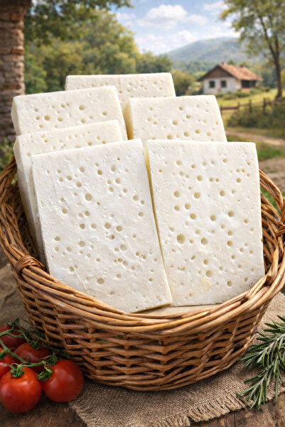 Gülşen Hanım'ın Çiftliği Manyas Az Tuzlu Taze Kelle İnek Peyniri (500 Gram)