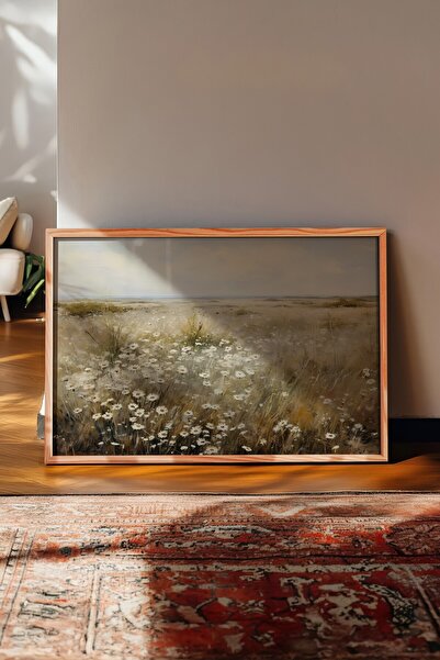 Postifull Vintage Painting, Wooden Framed Poster, Vintage Wall Decor