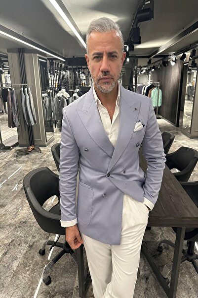 Fc Plus GRİ KRUVAZE TEK CEKET - SLİM FİT