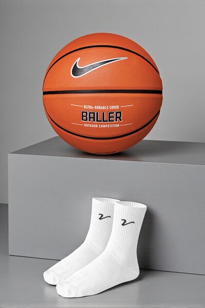 Nike Baller Basketbol Topu + VEE Basketbol Çorabı (40-44)