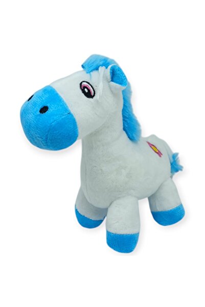 Vardem حيوانات محشوة لطيفة 25 سم - حصان أزرق
