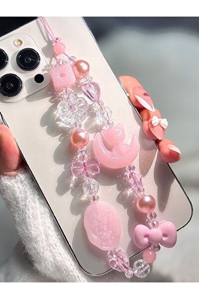 MİRAZ TASARIM Y2K Pearl&Crystal Phone Charm Phone Charm/Hanger, Bag – Camera ...