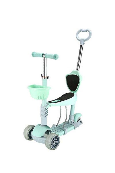 Arabest 5-in-1 Toddler Scooter, with Flashing Wheels, 360° Baby Fence & Adjus...