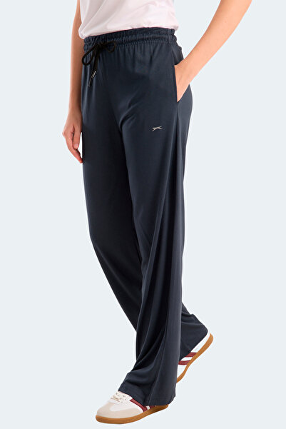 Slazenger Krister in Women's Wide Leg Dark Gray Sweatpants with Pockets