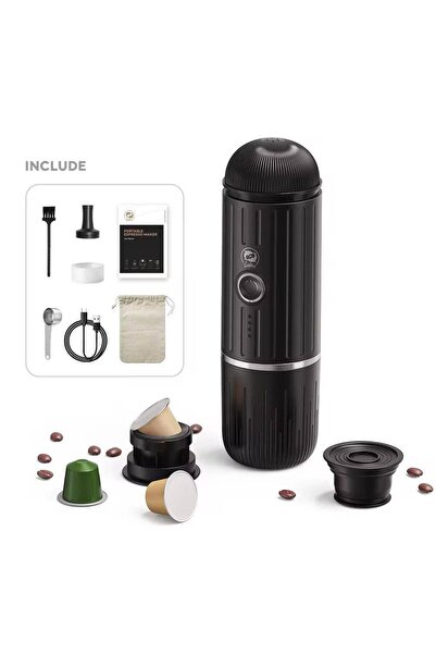 PUKON Cafelffe Portable Coffee Maker 19Bar Car Coffee Machine With Battery Fi...
