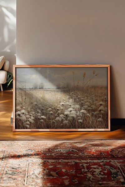 Postifull Vintage Painting, Wooden Framed Poster, Vintage Wall Decor