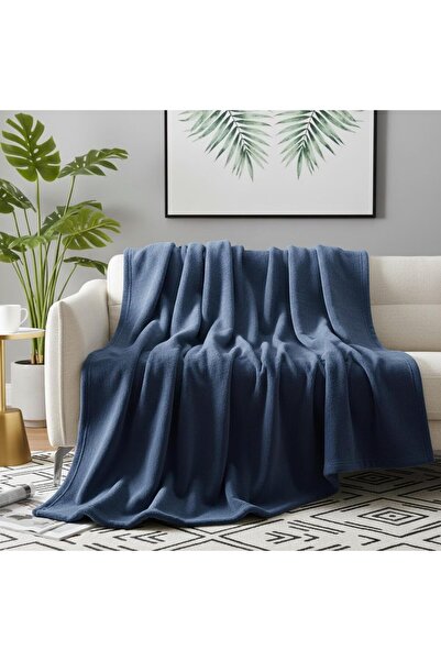 AL SAHIR GARMENT INDUSTRY L.L.C Single Fleece Blanket 150 x 200 cm – Soft & Warm Lightweight Plain Blanket for All Seasons, Cozy M