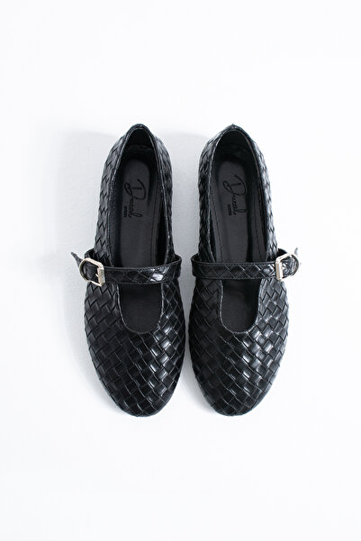 DUXAL SHOES Babs Women's Buckle-Strapped Mary Jane Model Daily Comfortable Fl...