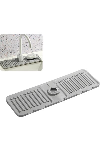 Arabest Silicone Faucet Mat for Kitchen Sink,Splash Guard with Rapid Drying &...