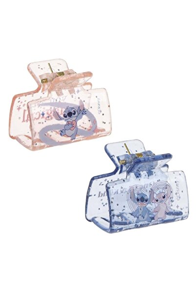 OEM Clama Par pentru Copii Roz Lila Transparenta cu Glitter Stitch 3cm – 2 buc.