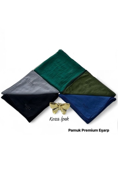 Bilmar Eșarfă Premium din Bumbac 95 x 95 cm x 5 Bucăți