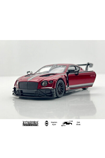 Shoplandu Diecast Bentley Continental GT3 - Metal Çek Bırak Oyuncak Araba - K...