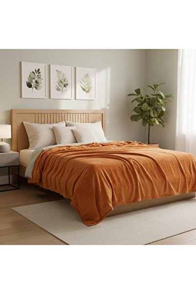 AL SAHIR GARMENT INDUSTRY L.L.C Single Fleece Blanket 150 x 200 cm – Soft & Warm Lightweight Plain Blanket for All Seasons, Cozy M