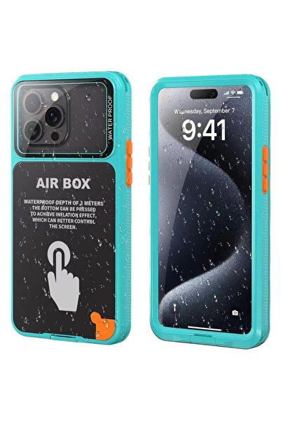 ShellBox Carcasă impermeabil AirBox IP68 pentru iPhone 12, albastră