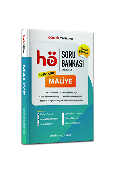 hukuk öğretir 2026 KPSS A MALİYE SORU BANKASI ( TAMAMI ÇÖZÜMLÜ 1080 )