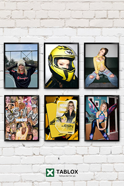 TABLOX 6 Parça Manifest Esin Bahat Grup Amatör Manifam Big5 Dekoratif MDF Tab...