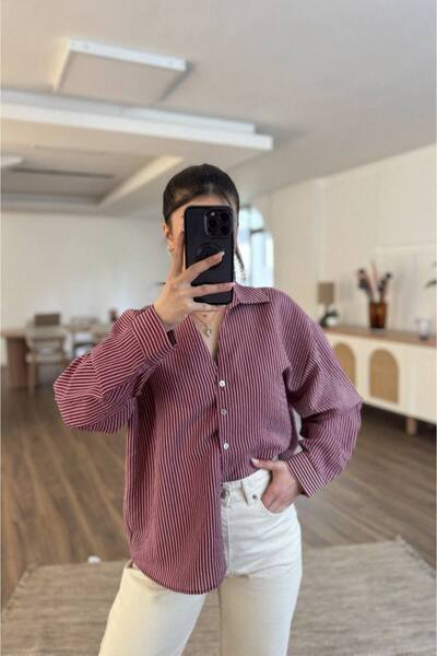 Modalizza Giyim Çizgili gömlek