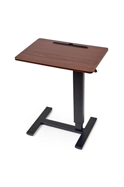 Onuvio Height Adjustable Pneumatic Side Table with Wheels, 60x40 cm, 66–90 cm...