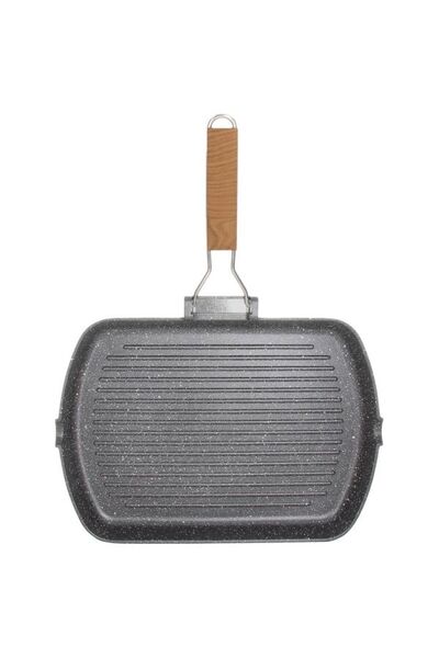 Tognana Great Stone Rectangular Grill Pan 24x34 cm – Non-Stick Aluminum Cookw...
