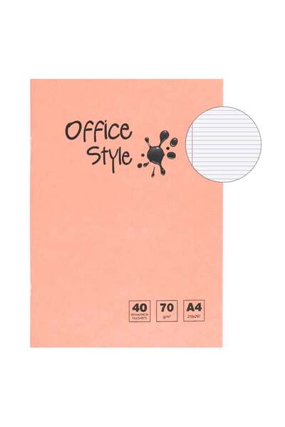 OEM Student Notebook A4 Dictando Salmon - 40 Sheets