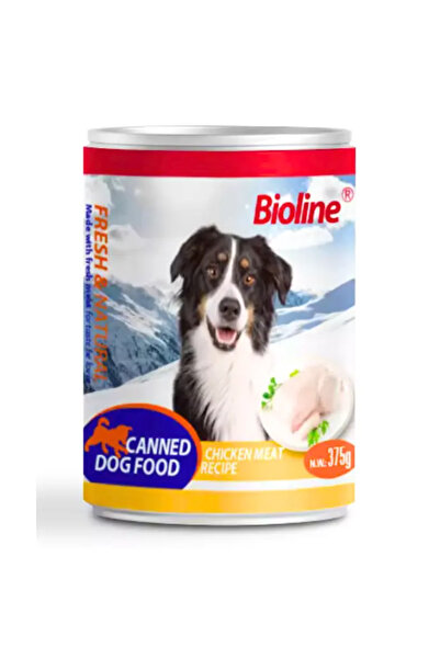 Bioline طعام الكلاب المعلب 375 غرام - [نكهة - لحم الدجاج]