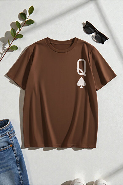 trendypassion Tricou unisex cu design imprimat Q Maça Kızı