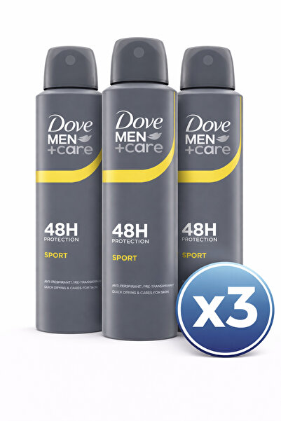 Dove 3X Pack - Men+Care Deodorant Antiperspirant Spray Sport 48h – Active Pro...