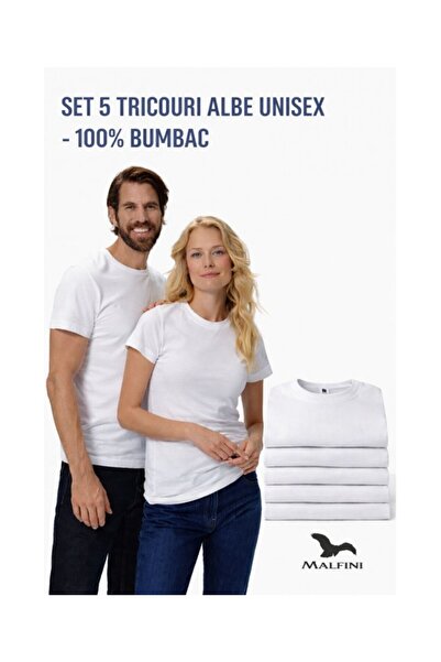 Malfini Set of 5 unisex Malfini t-shirts, White, P73-00X5