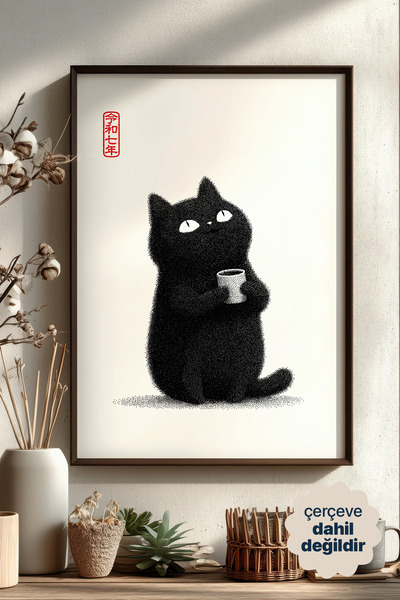 Persona Istanbul Artificial Collection "Pazartesi Miyavı" - Minimalist Kedi v...