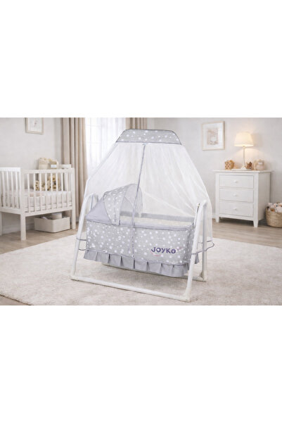 Joyko Baby Yıldız Desenli Anne Yanı Sallanır Portatif Sepet Beşik