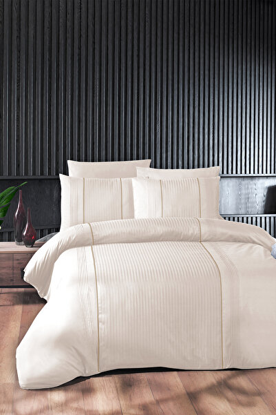 First Choice Elegant 100 Pamuk 150 TC (56 Tel) Jakarlı Çift Kişilik Nevresim ...