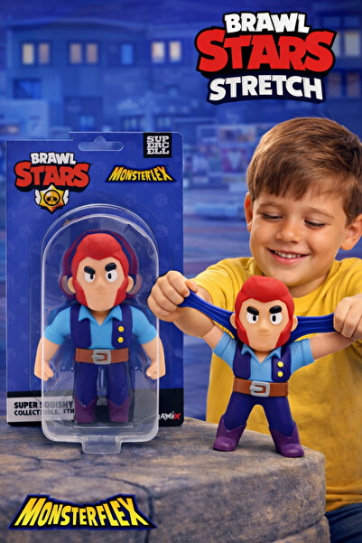 TOYFEST شخصية كولت آي من لعبة براول ستارز مونستر فليكس القابلة للتمدد - قابلة...