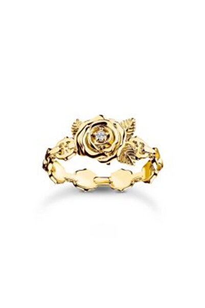 Thomas Sabo TR 2482-414-39-54 Gold-plated Ring Roses Romance Ladies