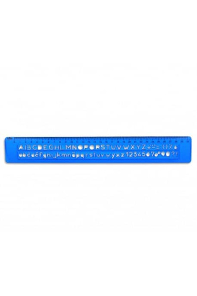 Rio Template Ruler/Linear letters and numbers straight 30cm 805